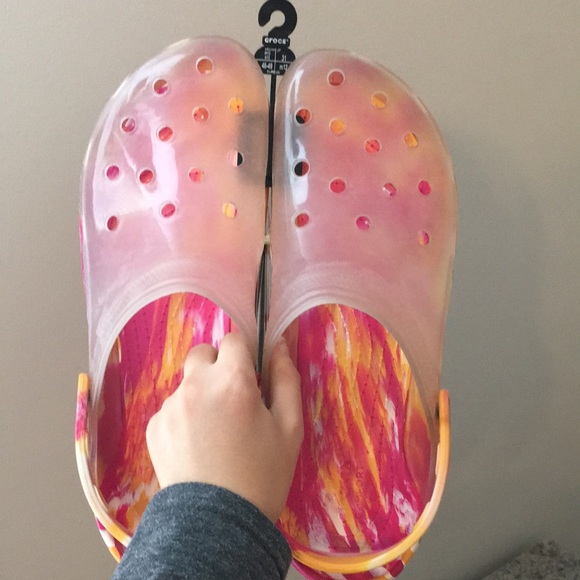 Marbled Translucent Crocs - Picture 2 of 13